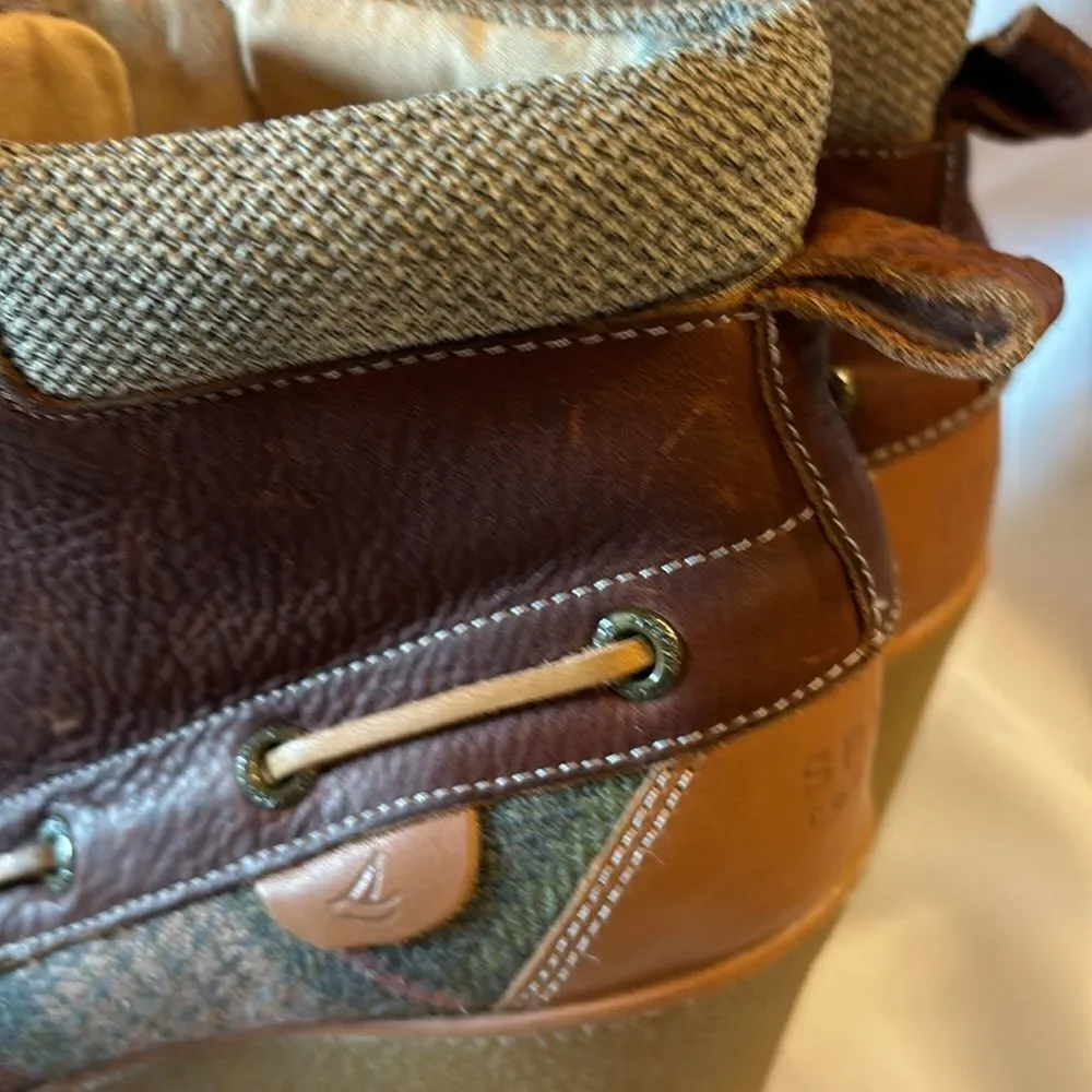 SPERRY top-siders Bailey brown leather wedge leather laces